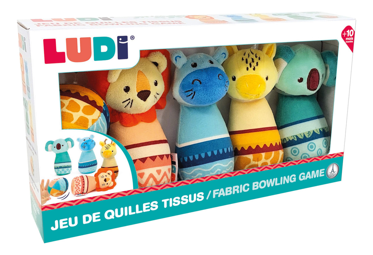 Juego Bolos Acolchonados Bebe Tela Ludi Baby Sensorial Trex