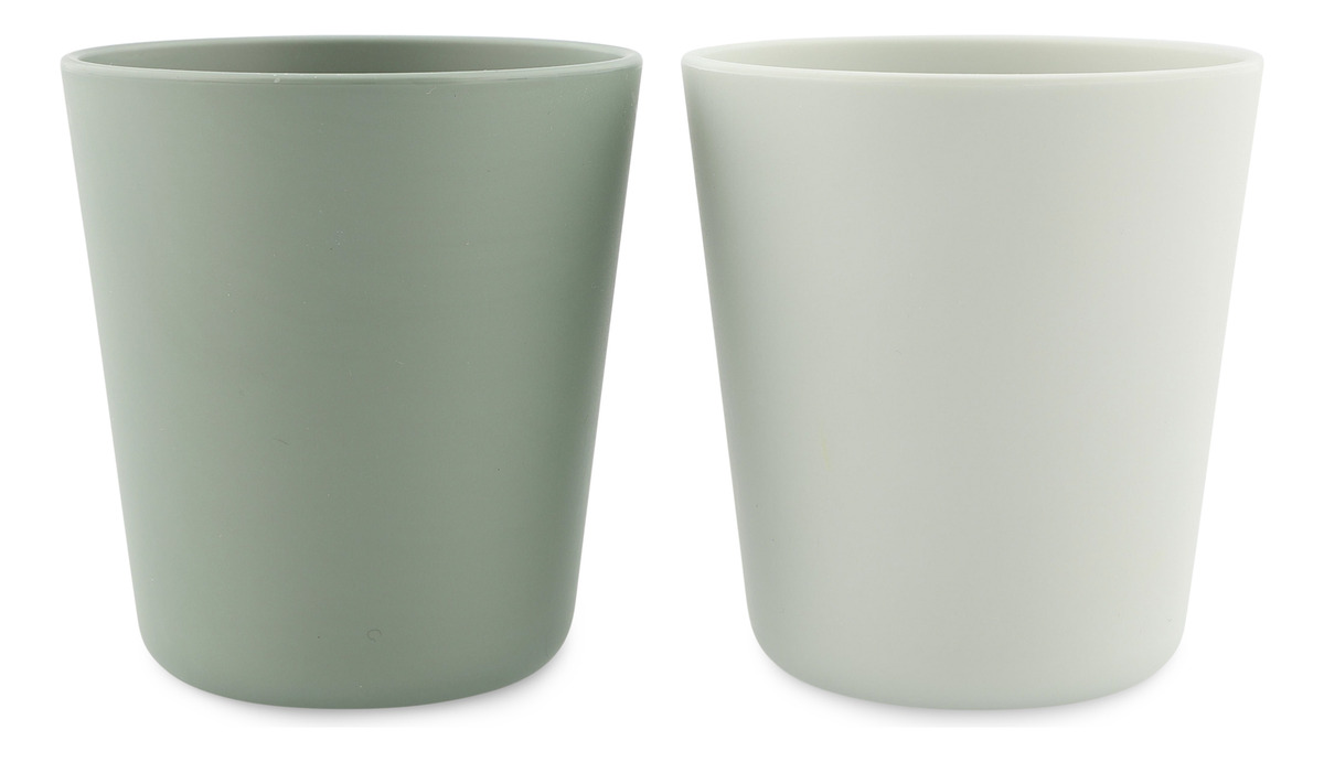 Pack Vasos Infantil X2 Aprendisaje Pla Trixie Colores Trex