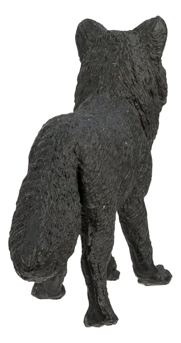 Zorro Negro Figura Safari Muñeco Animal Niño Niña Infantil