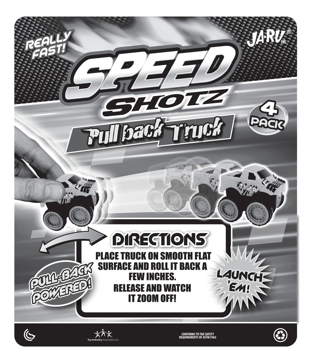 Camioneta Auto Juguete Pull Back Infantil Ja-ru Speed Shot