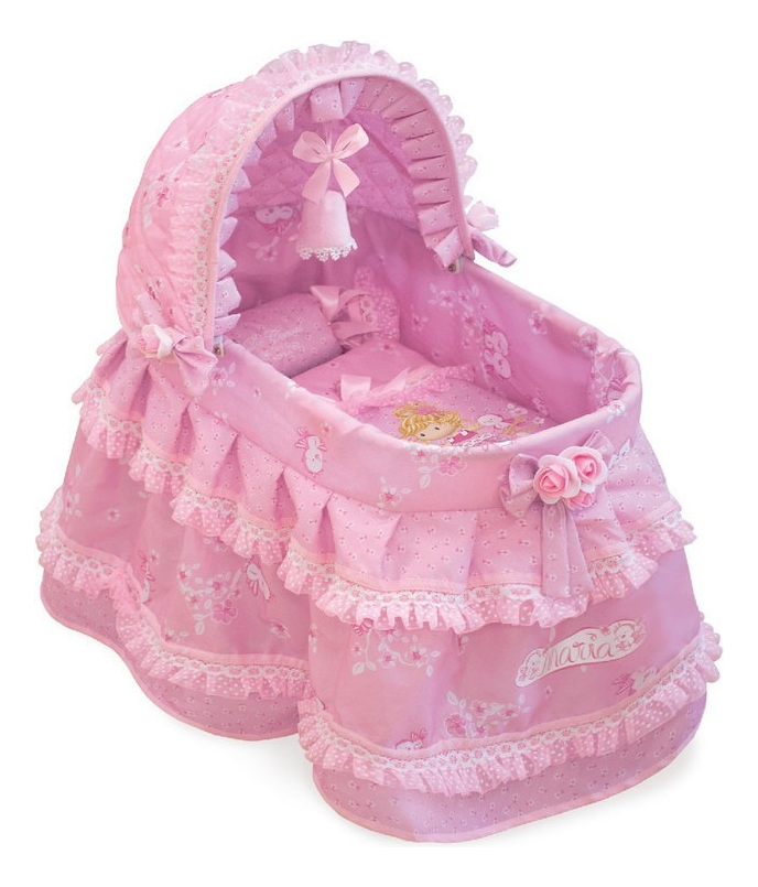 Cuna María Moises De Cuevas P/ Bebe Muñeca Juguete Niños Tx