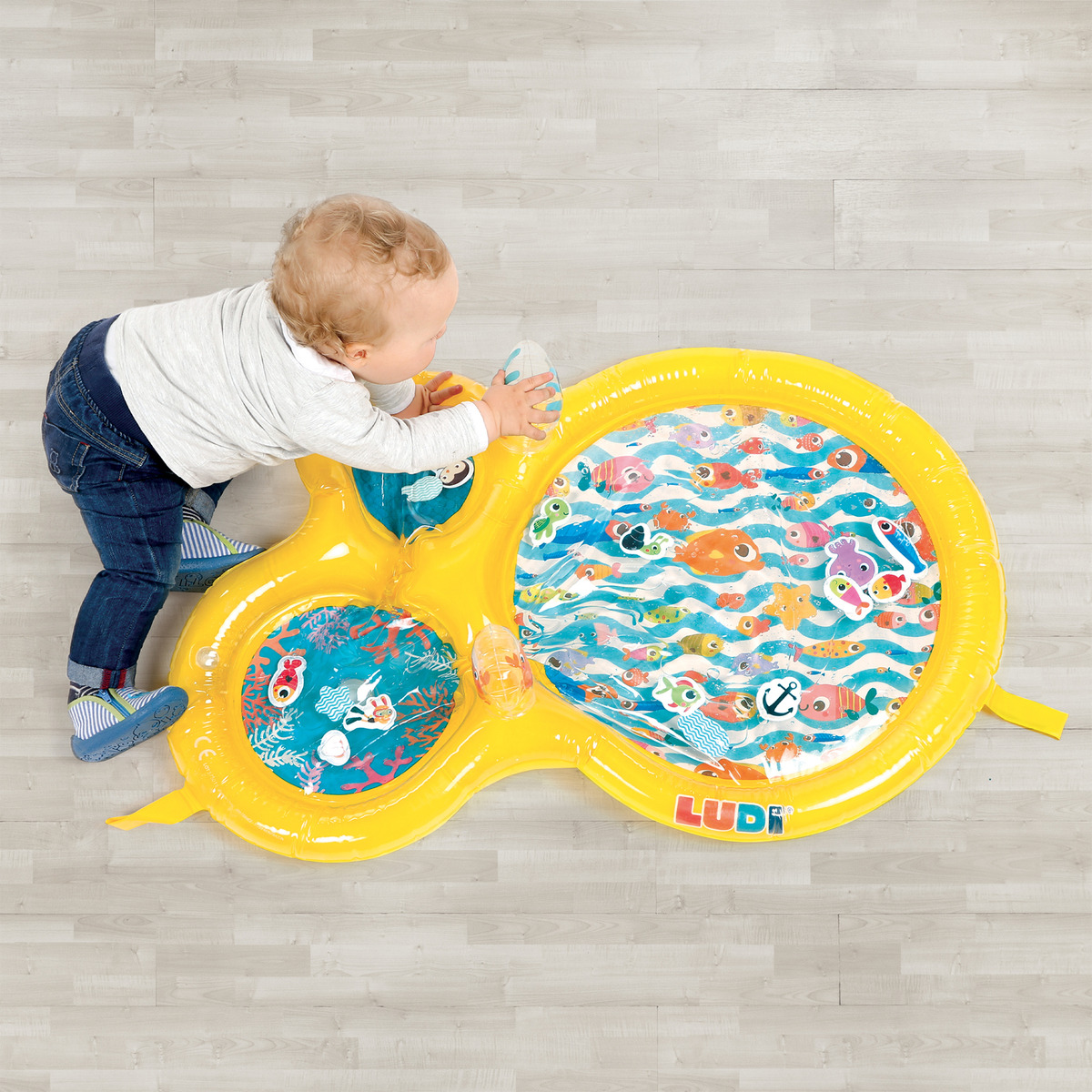 Alfombra Agua Maxi Bebe Ludi Mundo Marino Didactico Trex
