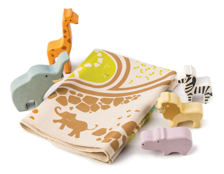 Tapete Juego Safari Tender Leaf Juguete Niñez Madera Niño Tx