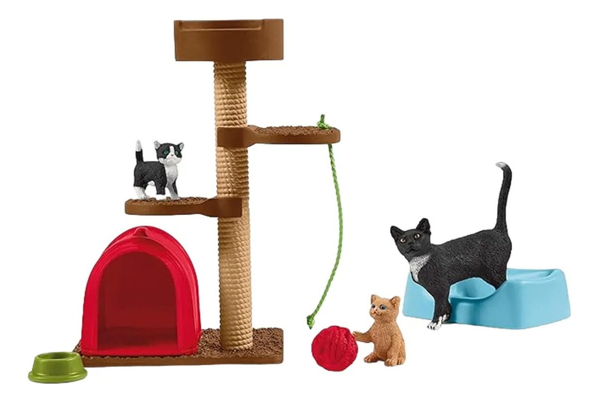 Coleccion Gatos + Set De Juegos 15pcs +3 42501 Schleich Trex