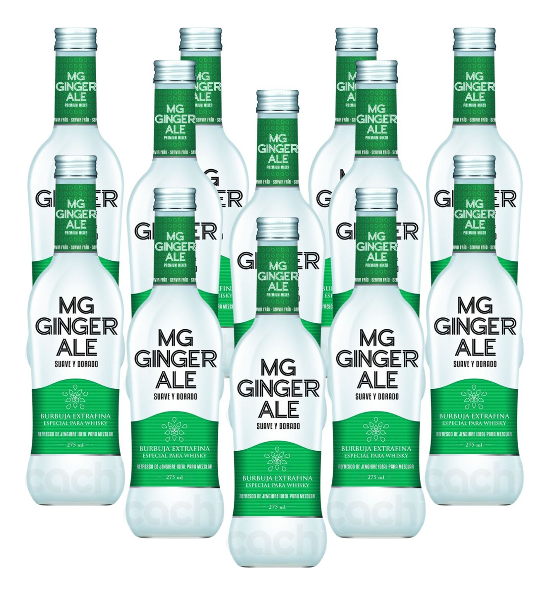 Pack X12 Ginger Ale Mg Botellita 275ml Español Coctel Trex