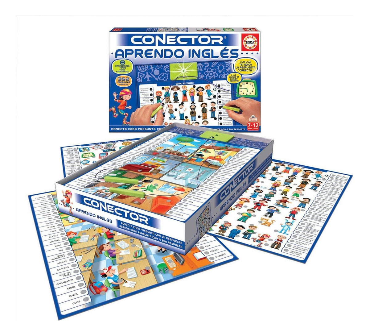 Puzzle Conector Aprendo Ingles Rompecabezas Didactico Educa