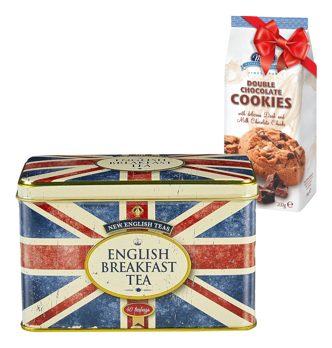 Lata De Té Union Jack + Galletas Merba Galletitas Trex