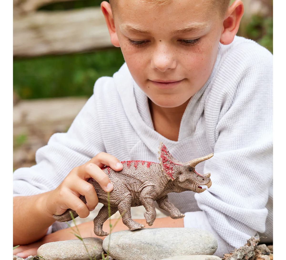 Muñeco Figura Triceratops Dinosaurio Animal Schleich Trex