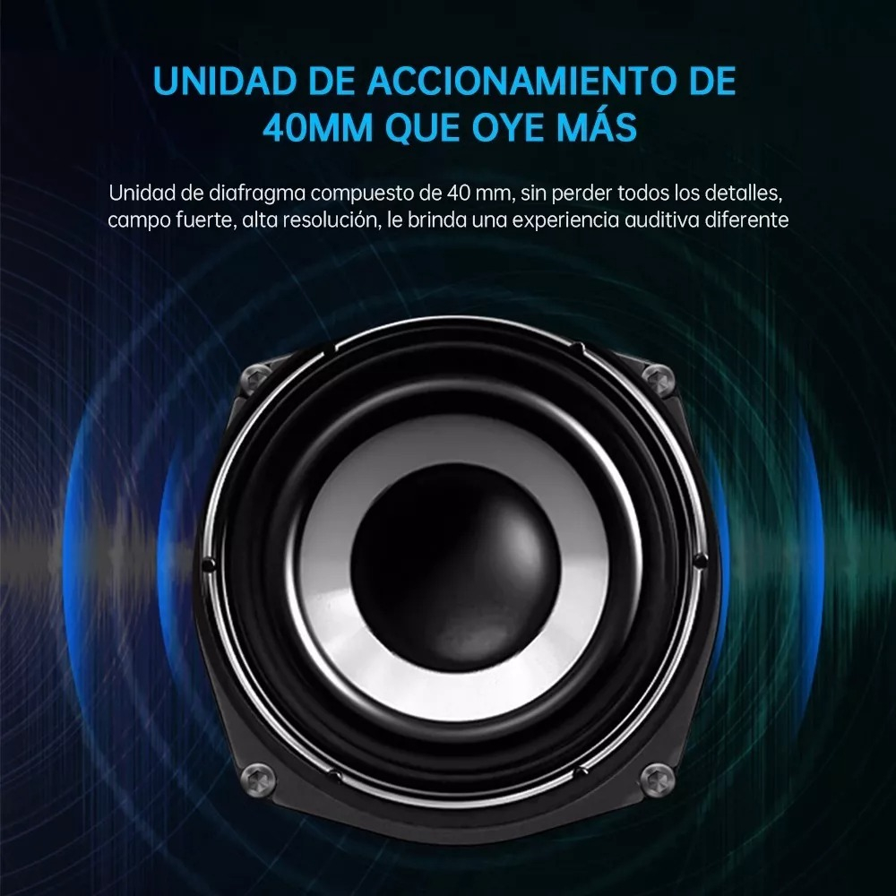Auriculares Gamer Hp Auxiliar Plegable Cascos Microfono Trex
