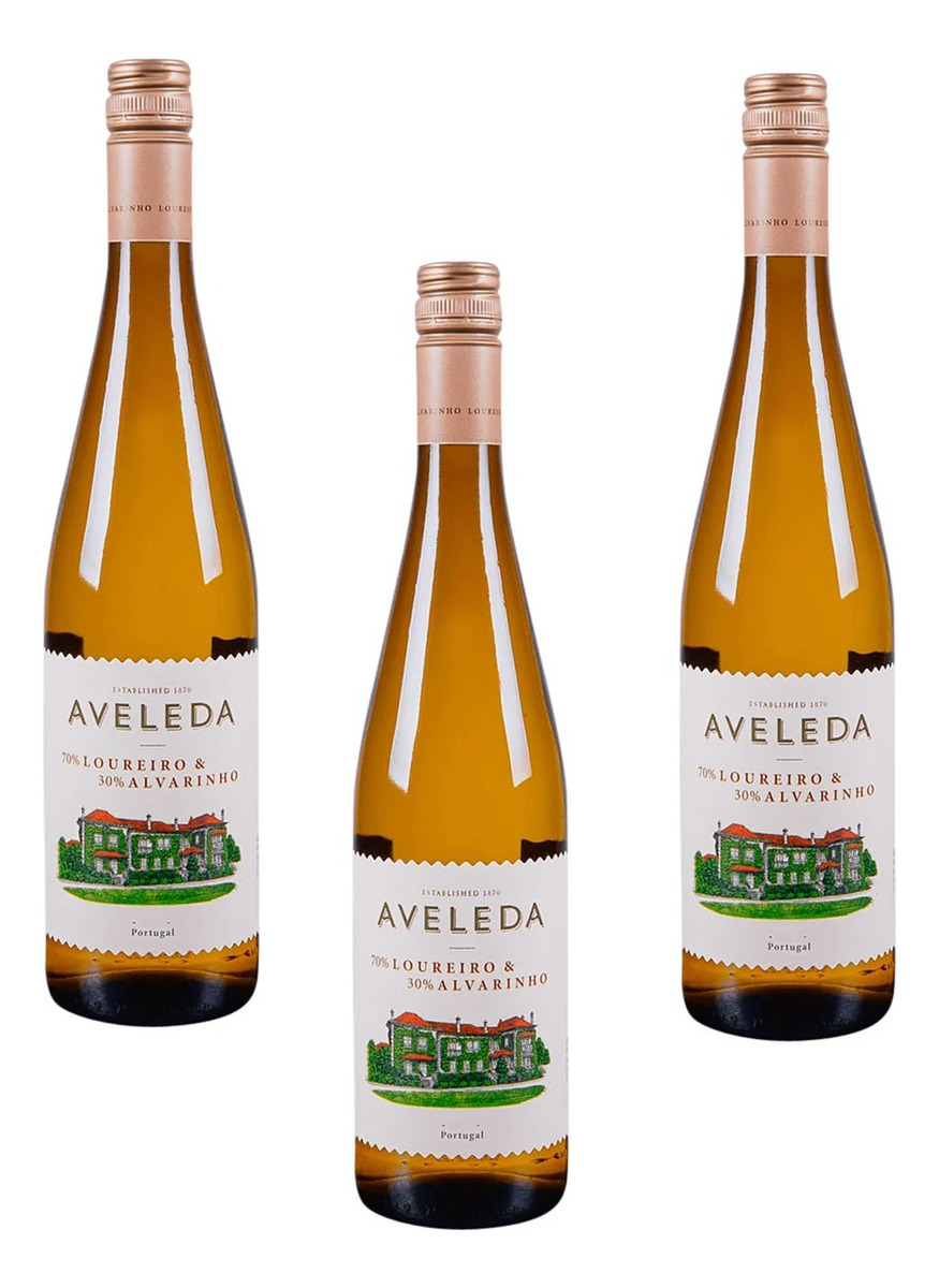 Vino X3 Aveleda Albariño Alvarinho 750 Ml Calidad Pemium
