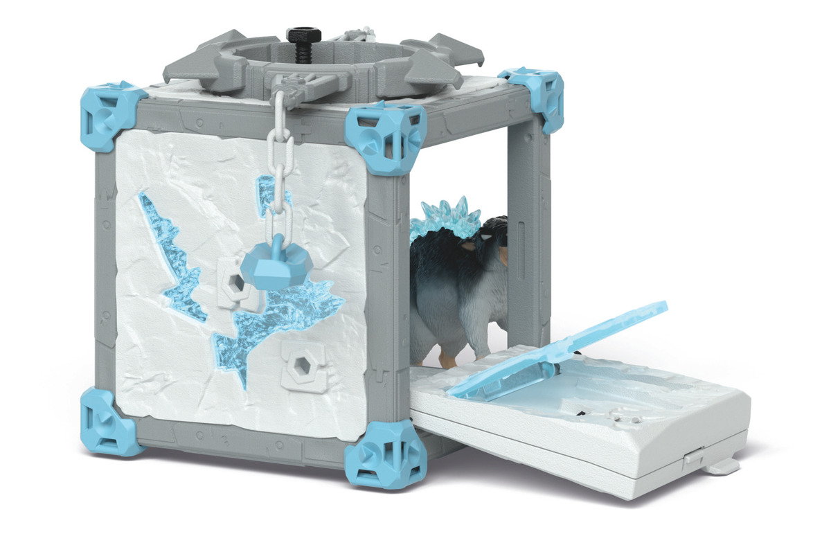 Set Figuras Jaula Monstruos Rata Hielo Eldrador Schleich Tx