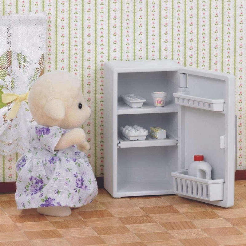 Sylvanian Families Set Heladera Con Accesorios Juguete Niños