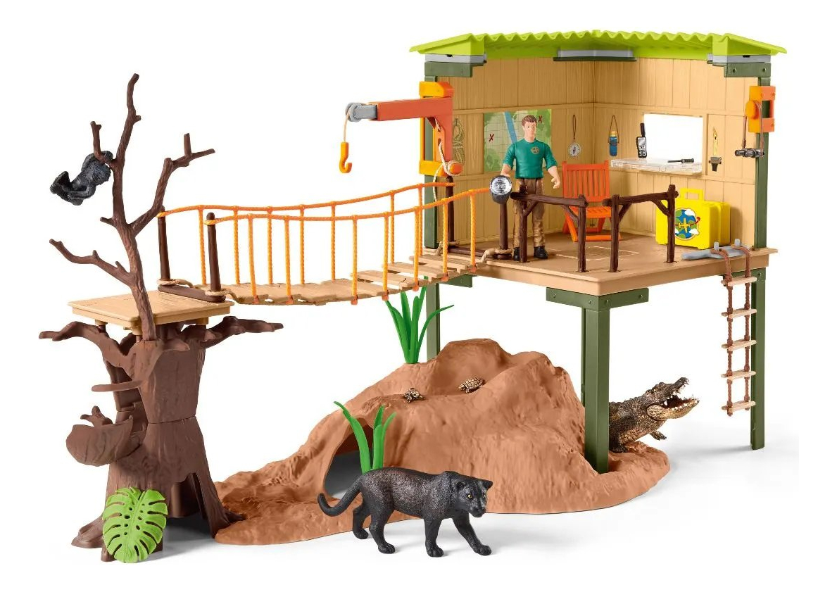Estación Aventuras Wild Life Ranger Schleich Juguete Niño Tx