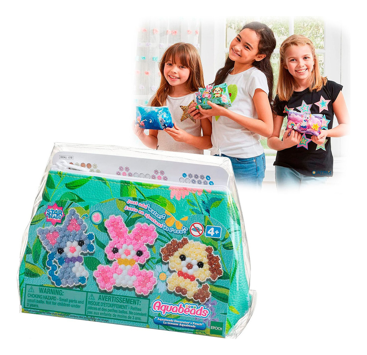 Juego Aquabeads Decora Bolso 500 Cuentas Animales Juguete Tx