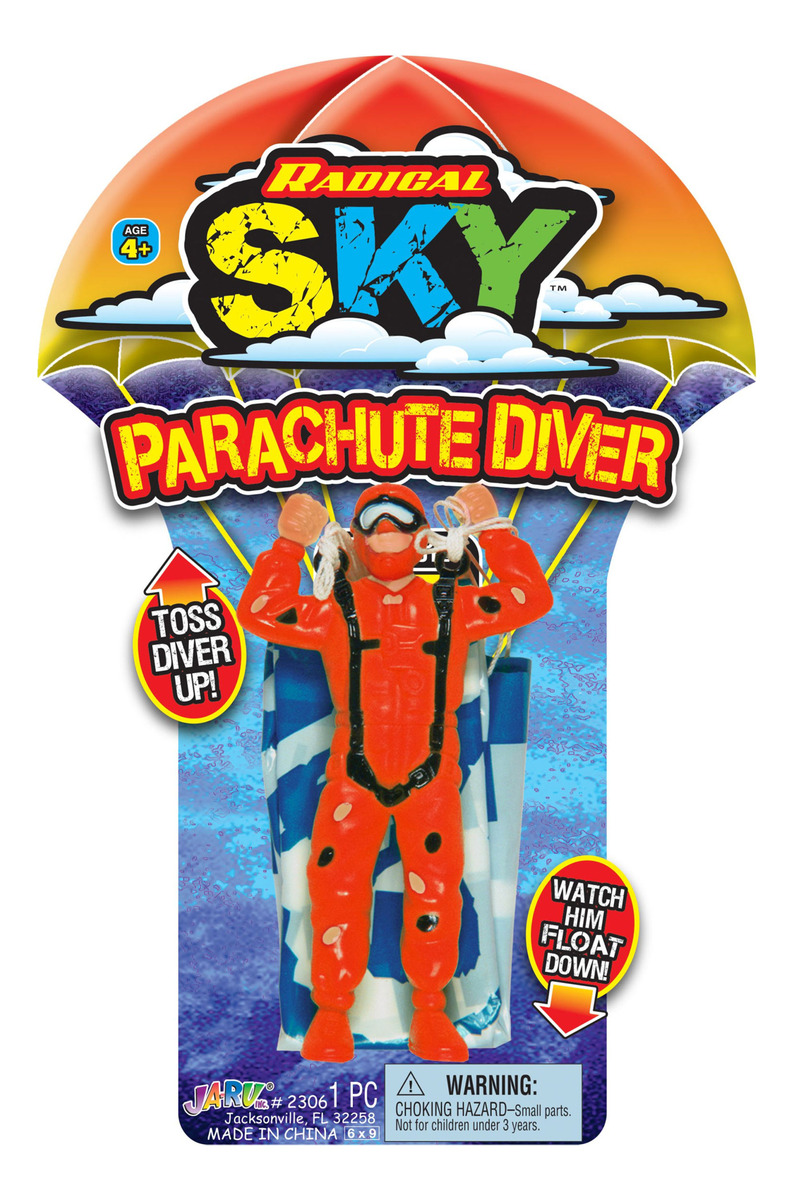 Figura Hombre + Paracaidas Flying Glider Ja Ru Trex