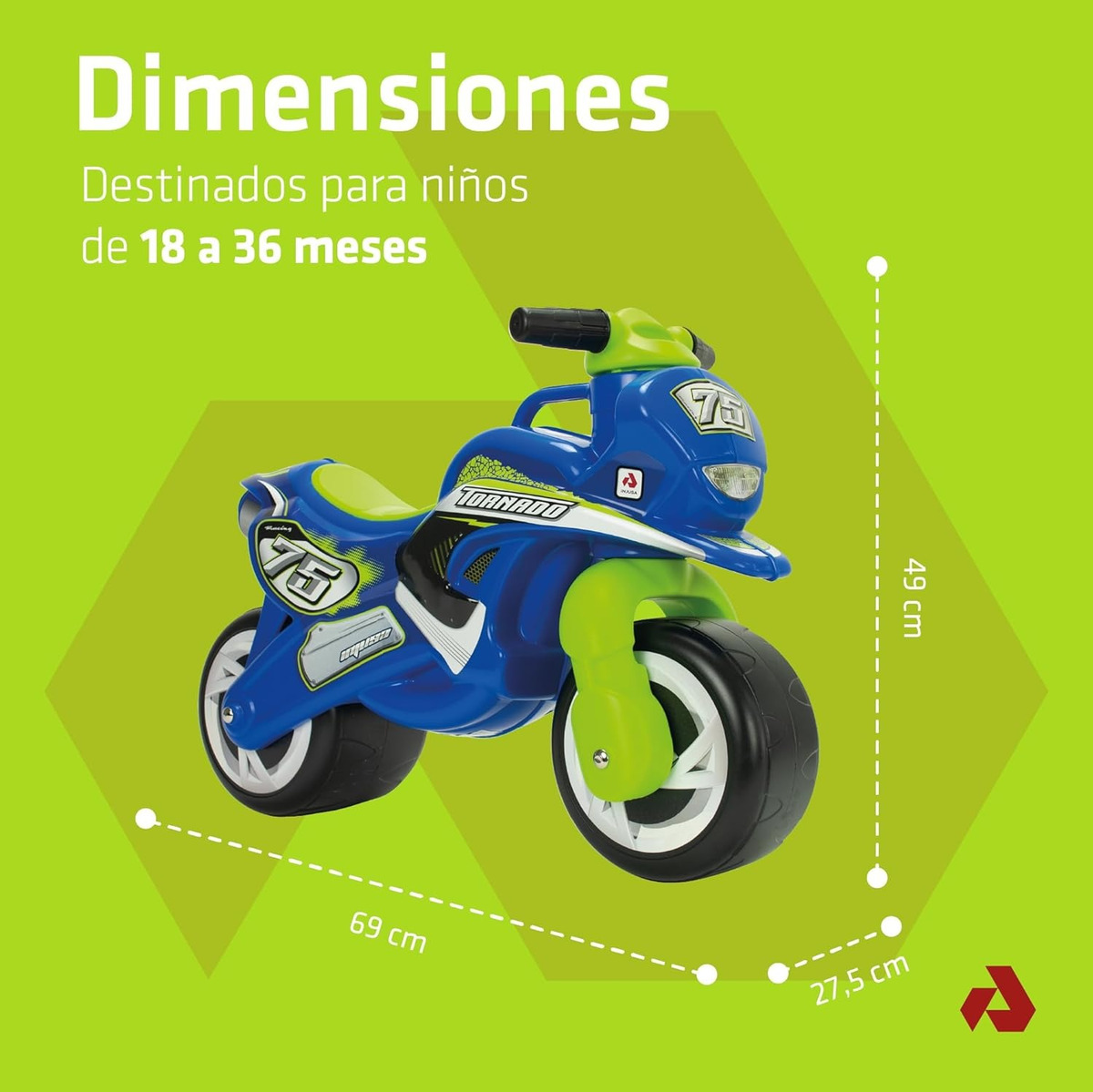 Moto Buggy Corre Pasillos Injusa Muy Resistente Calidad Trex