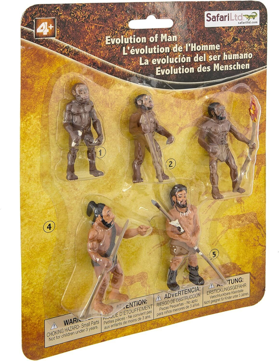 Figura Safari Evolucion Del Hombre Didactico Infantil Trex