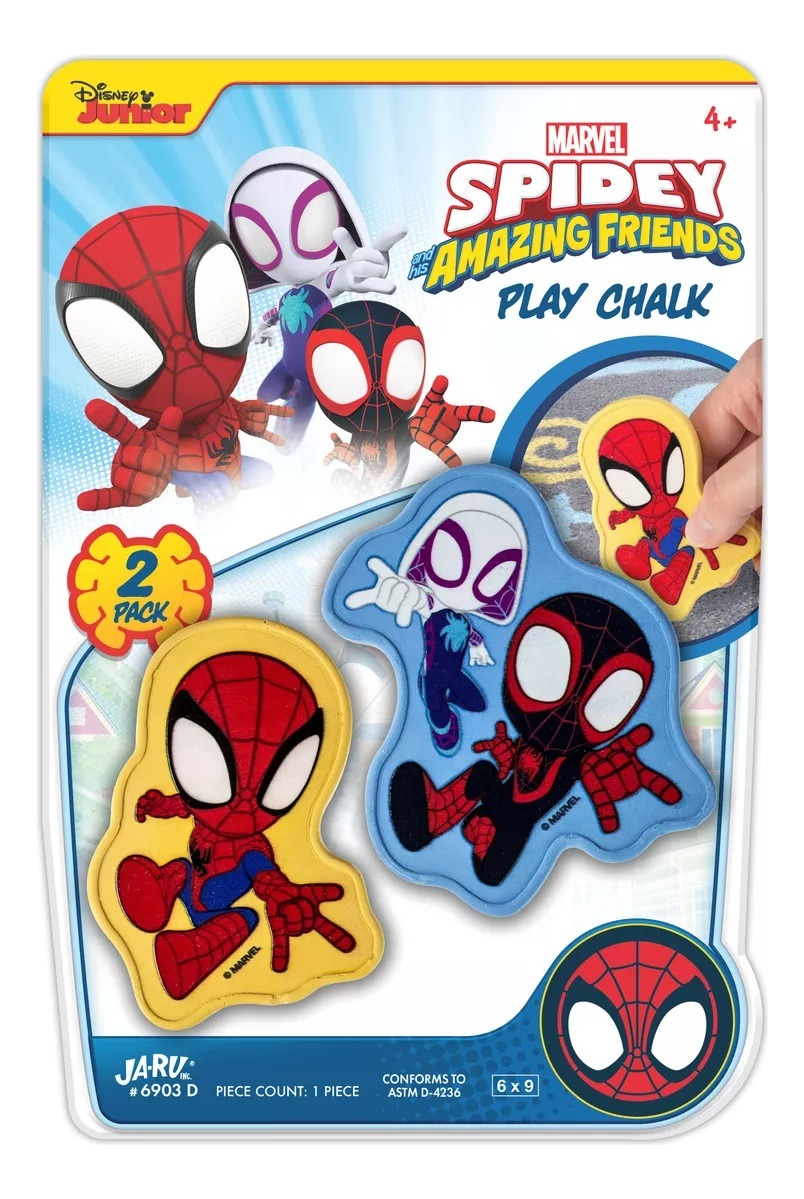 Set X2 Tizas P/ Piso Jaru Personajes De Disney Y Marvel Trex