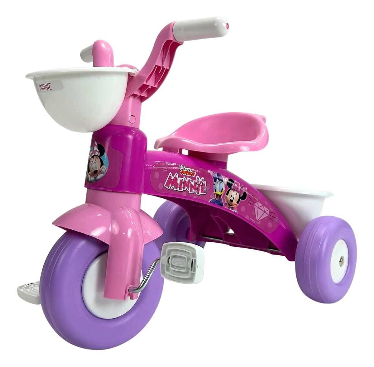 Triciclo Pedales Injusa Minnie Disney Infantil Canasto Trex