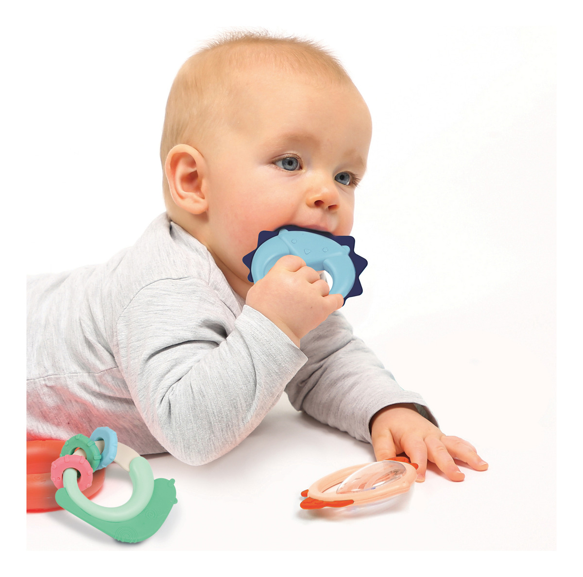 Pack Mordillos Sonajero Ludi Animales X3 Sensorial Bebe Trex