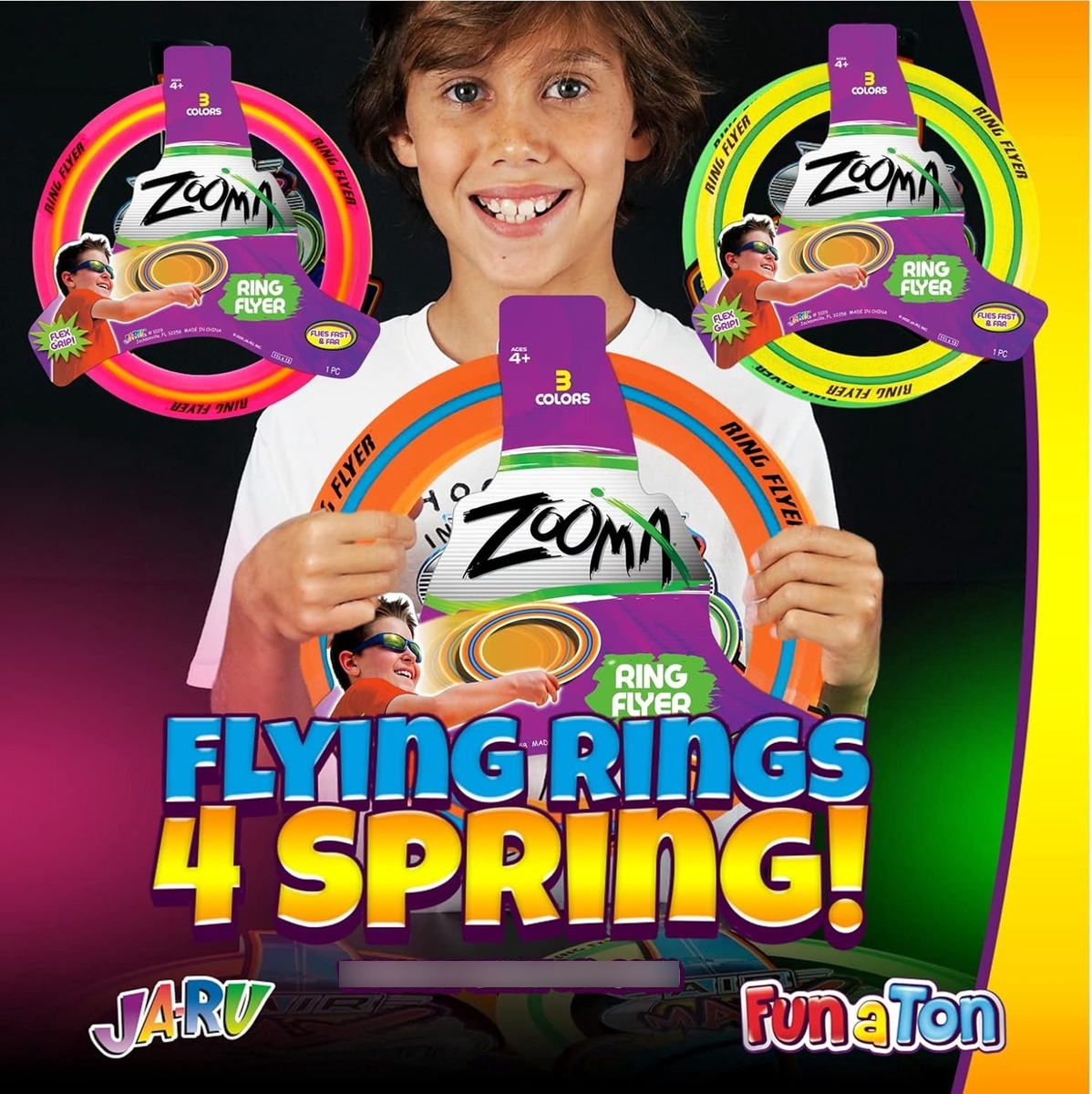 Juguete Aro Simil Platillo Volador Frisbee Flexible Ja Ru Tx