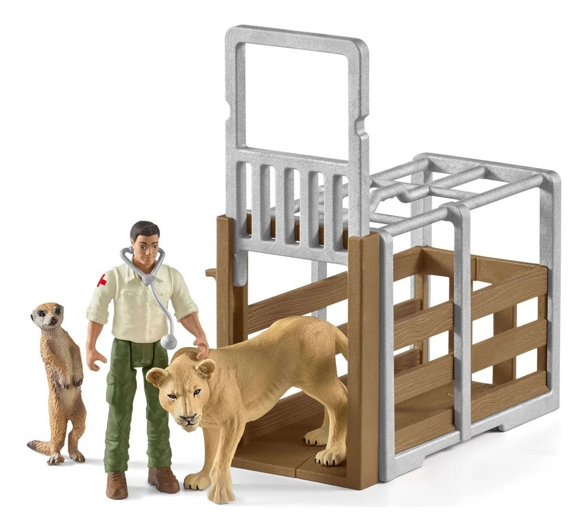 Camión Grande Rescate Animales Schleich Juguete Niño Trex