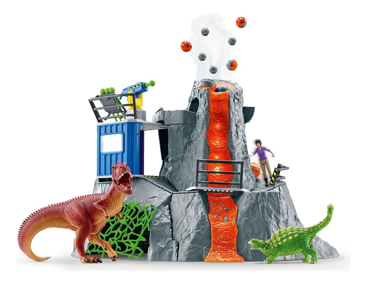 Campamento Base Expedición Volcán Schleich Juego Divierte Tx