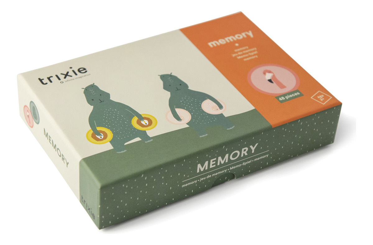 Juego De Memoria Infantil Didactico Tarjetitas Trixie Trex