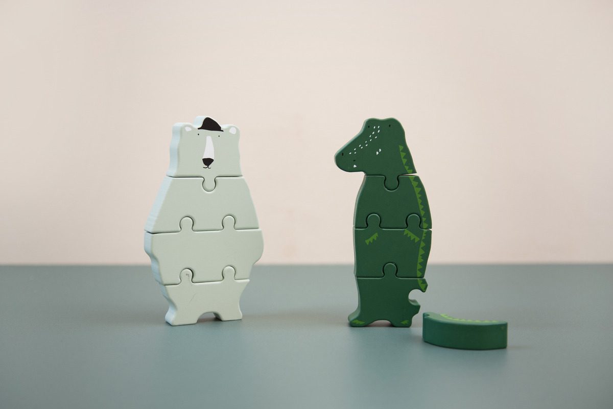 Puzzle Rompecabezas Animales Cuerpo Madera Trixie Trex