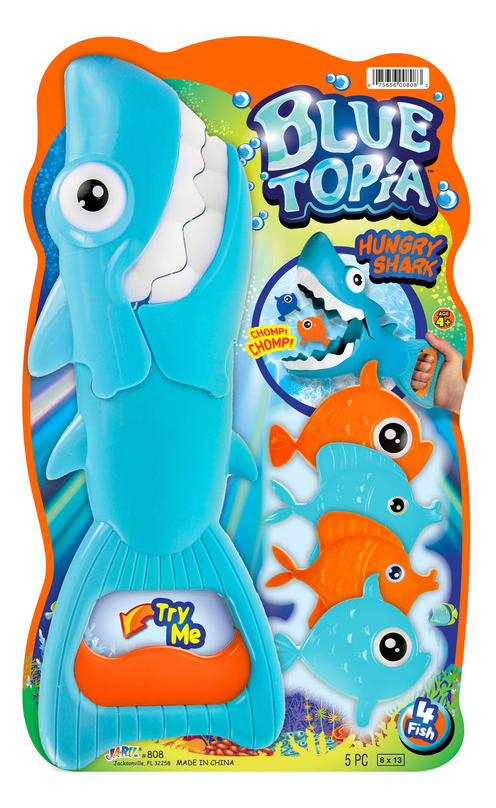 Atrapa Peces Juego Infantil Agua Motricidad Tiburon Jaru Tx