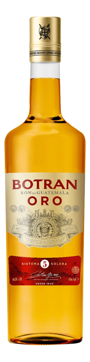 Ron Botran Añejo Oro Sistema Solera 5 Años Original Coctel