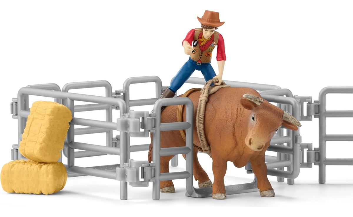 Set Figuras Show De Rodeo Toro Caballo Granja Schleich Trex