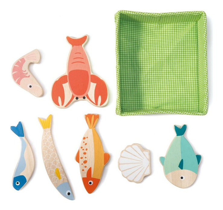 Tender Leaf Toys Caja De Pescado Supermercado Juguete Trex