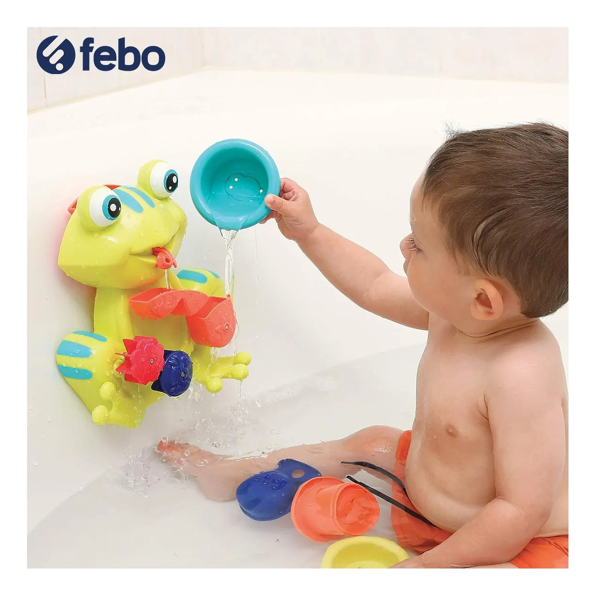 Juego Rana Para Baño Ludi Coffret Grenouille +10meses Trex