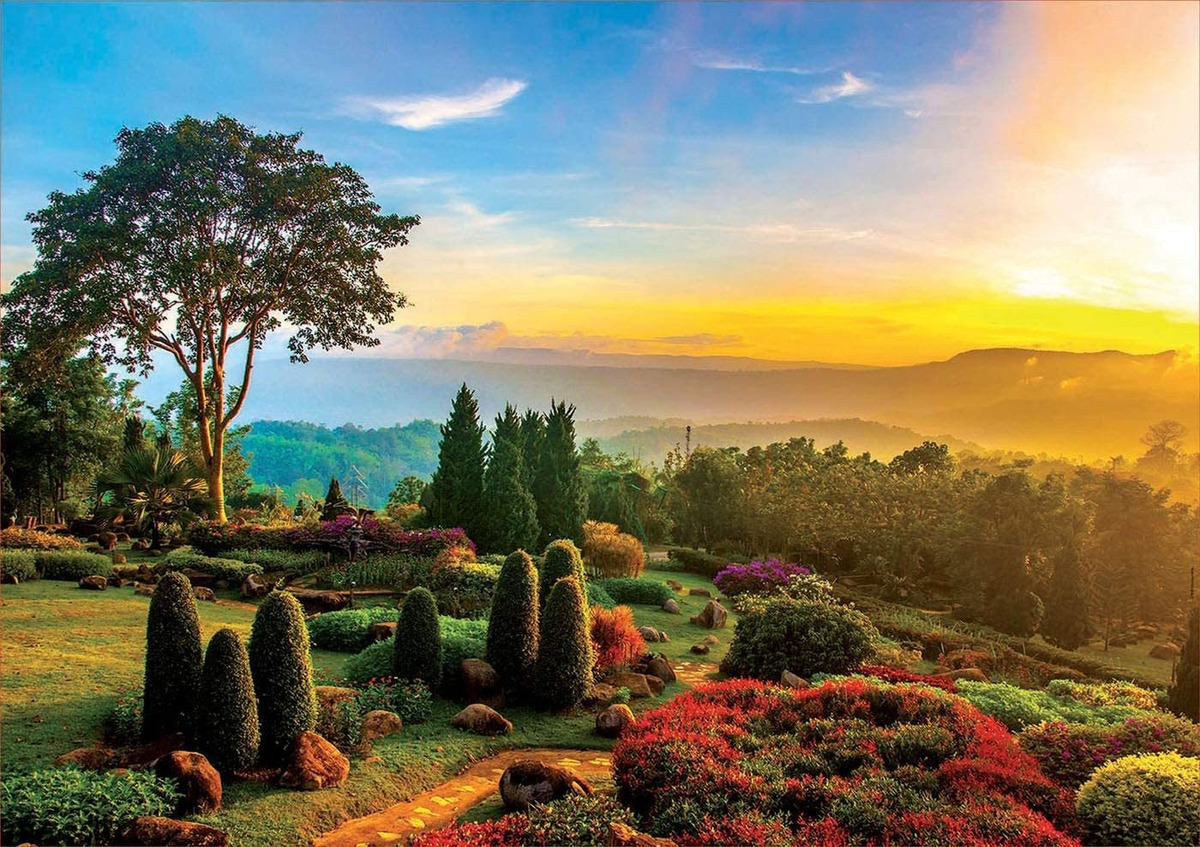 Puzzle Rompecabeza Jardin Precioso Paisaje Educa 1000 Piezas
