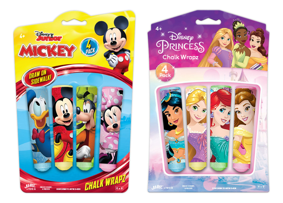 Pack 4 Tizas Disney Junior Mickey Mouse Ja Ru Infantil Trexç