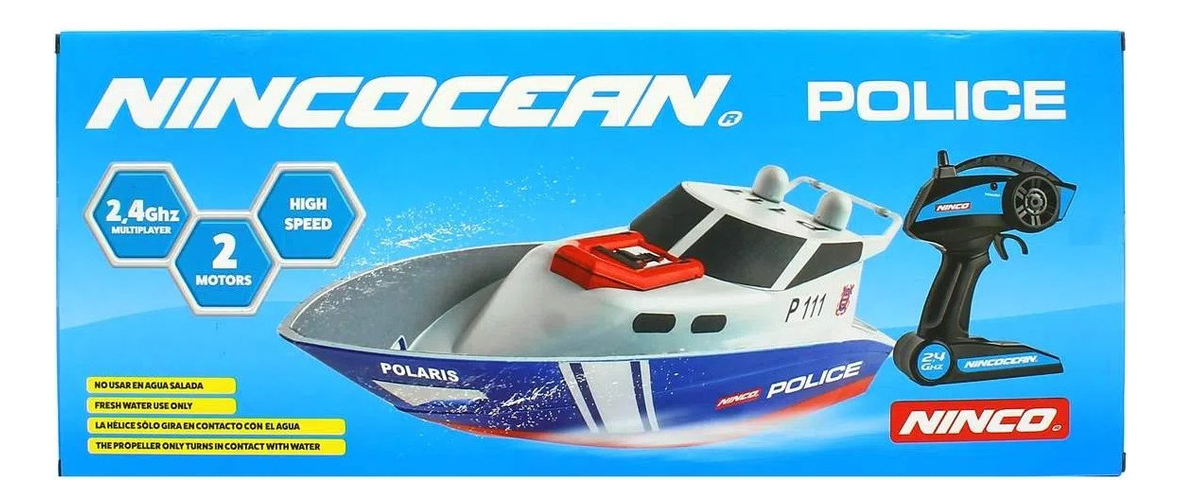 Barco Lancha Control Policial Marina Ninco Rescate Trex