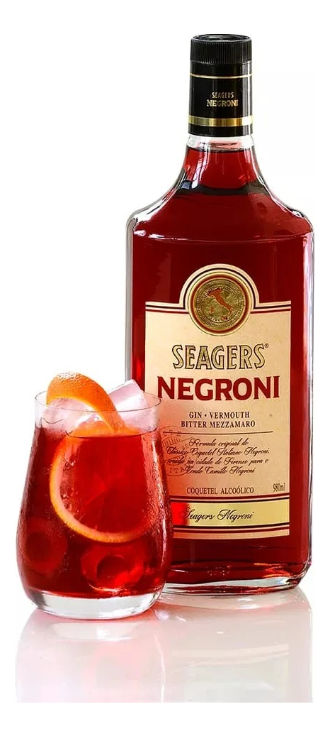 Negroni Seagers 980 Ml Original Coctel Calidad Premium Trex