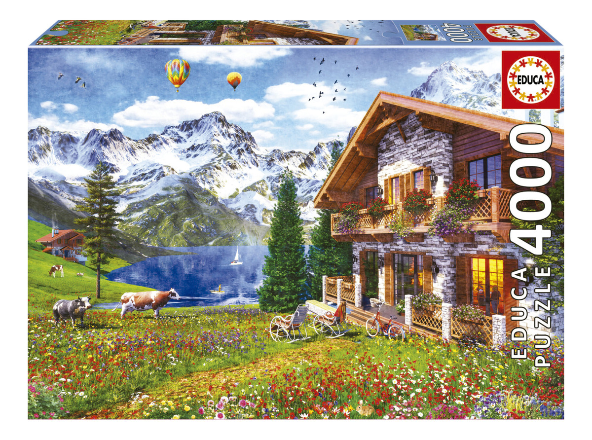 Puzzle Rompecabezas Chalet En Los Alpes 4000 Piezas Educa Tx