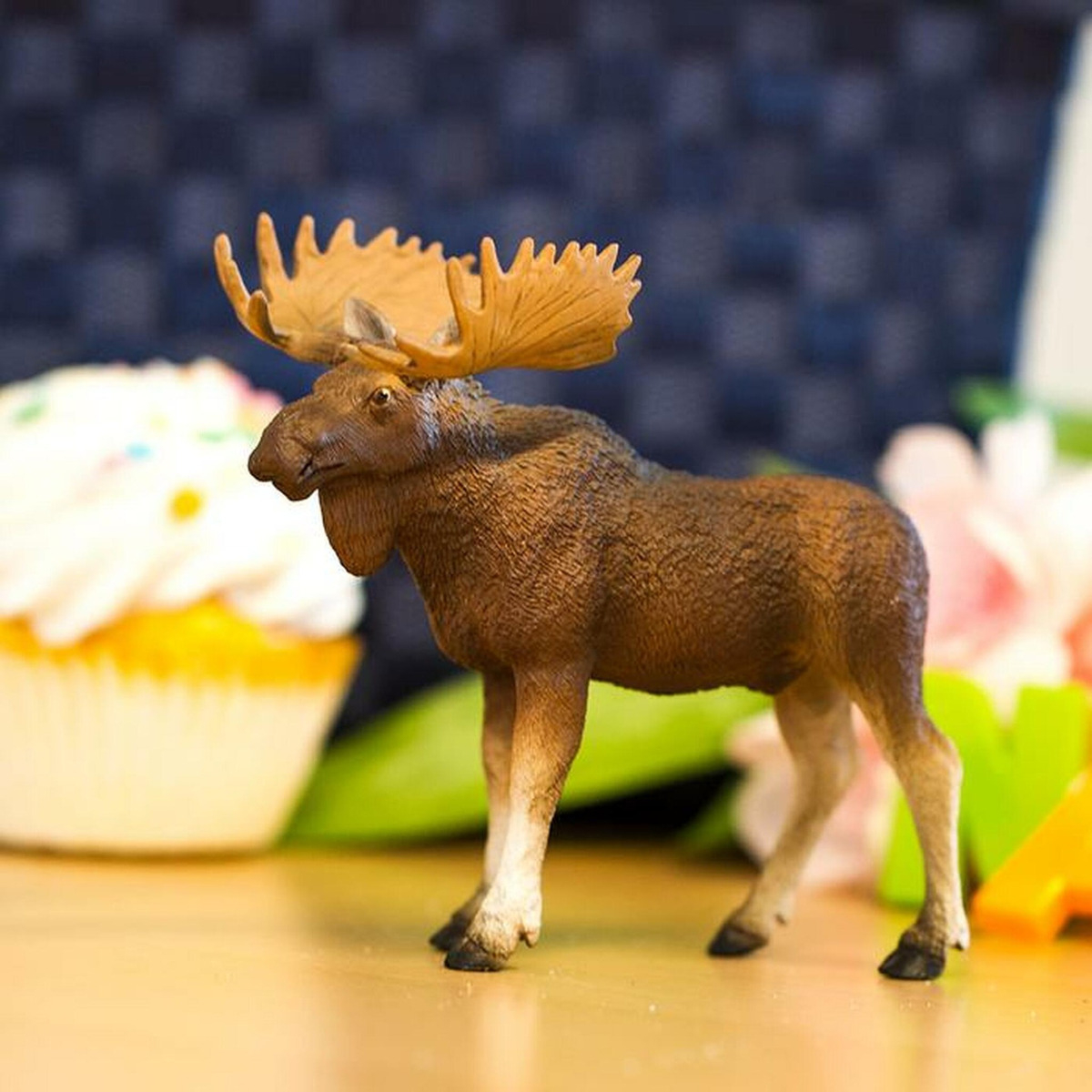 Alce Macho Safari Figura Muñeco Safari Animal Colección Tx
