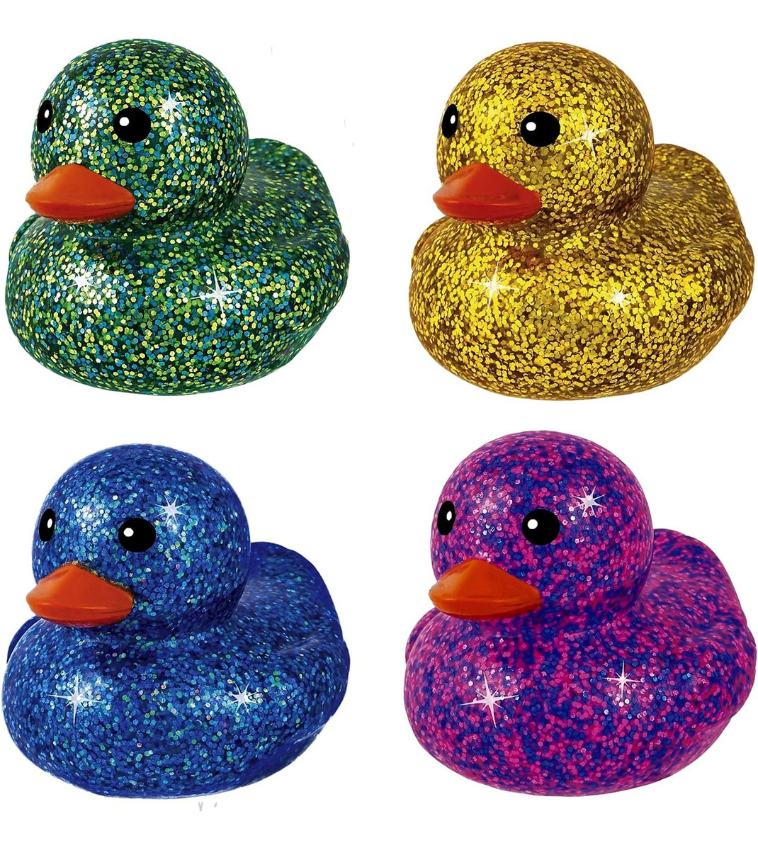 Patito Goma Purpurina Ja-ru Juego Infantil Suave Niñez Tx