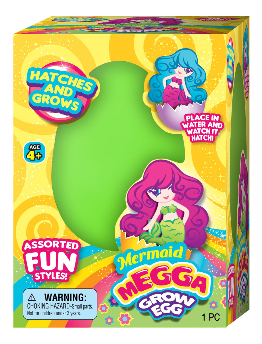 Huevo Sopresa Sirena Juguete Mermaid Megga Grow Egg Ja Ru Tx
