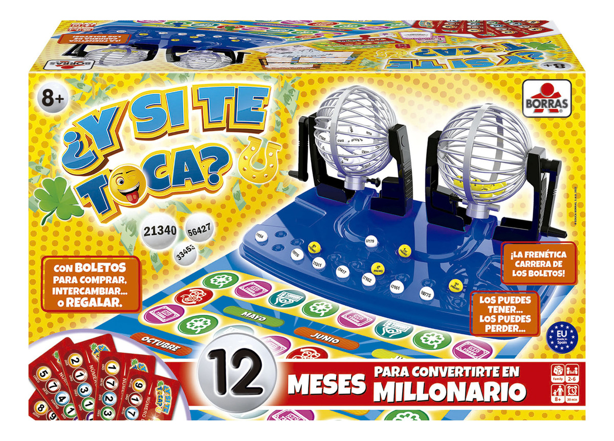 Bingo De Mesa Loteria Bolillero Doble Educa Borras Trex