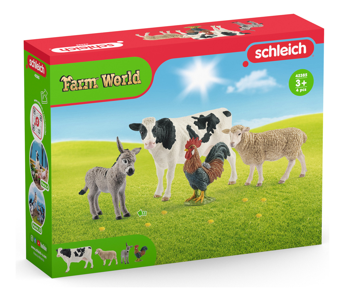 Set Inicio Granja Schleich Farm World Animales Realistas Tx