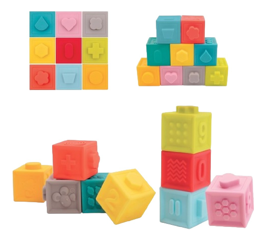 Cubos Apilables Flexibles De Silicona Ludi Educativos Trex