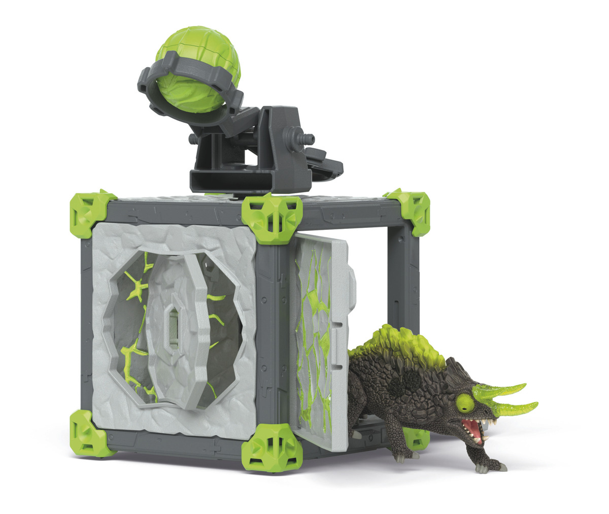 Set Figura Jaula Monstruos Camaleon Piedra Eldrador Schleich