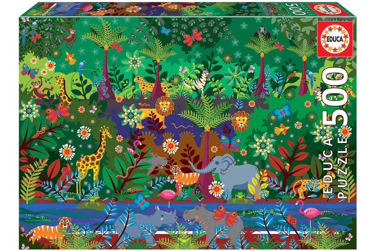 Puzzle Rompecabezas Infantil Selva Jungla 500piezas Educa Tx