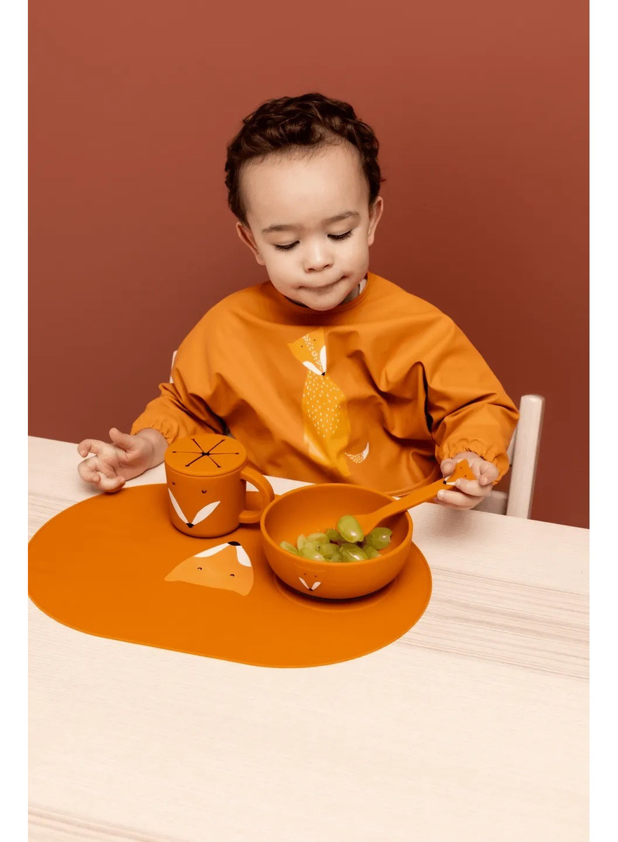 Bowl Plato Con Ventosa Succión Infantil Trixie Silicona Trex