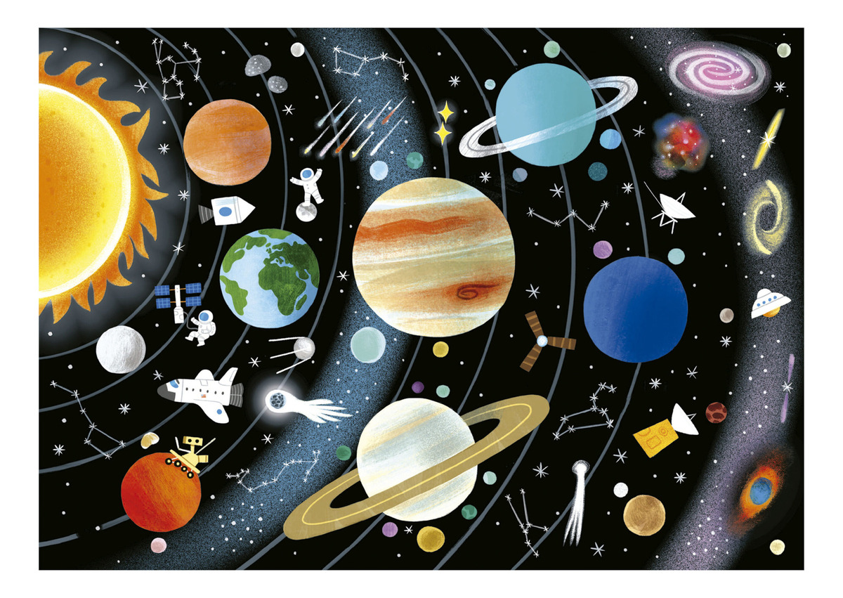 Puzzle Rompecabezas Infantil Sistema Solar 150 Pcs Educa Tx