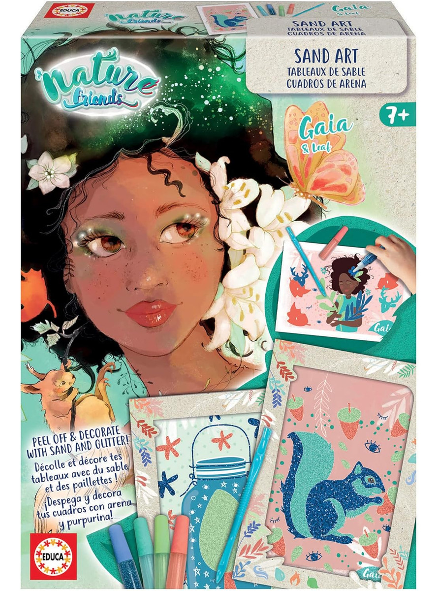 Juego Cuadros De Arena Brillantina Nature Friends Educa Tx